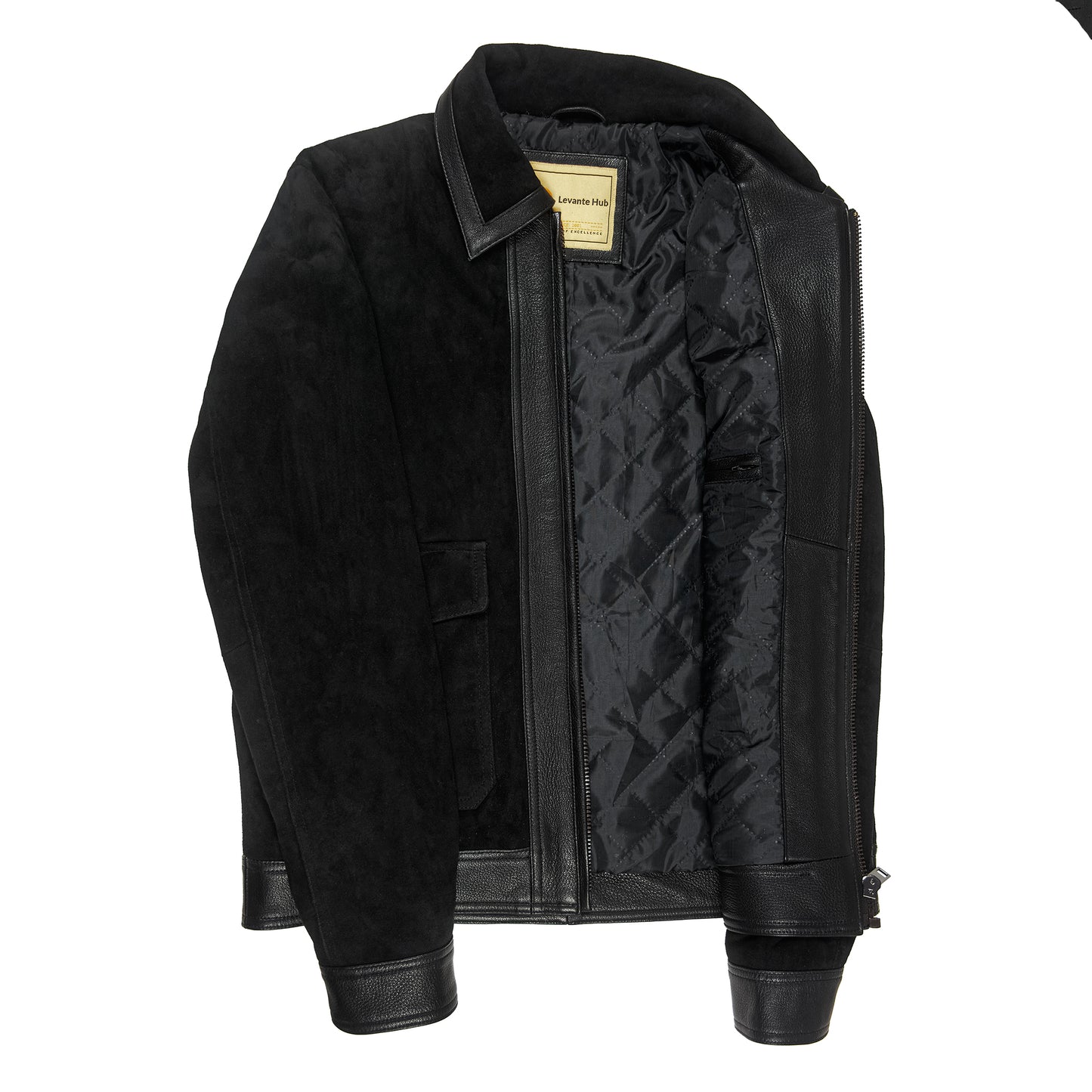 Close view of Shadowline Goat Suede Jacket