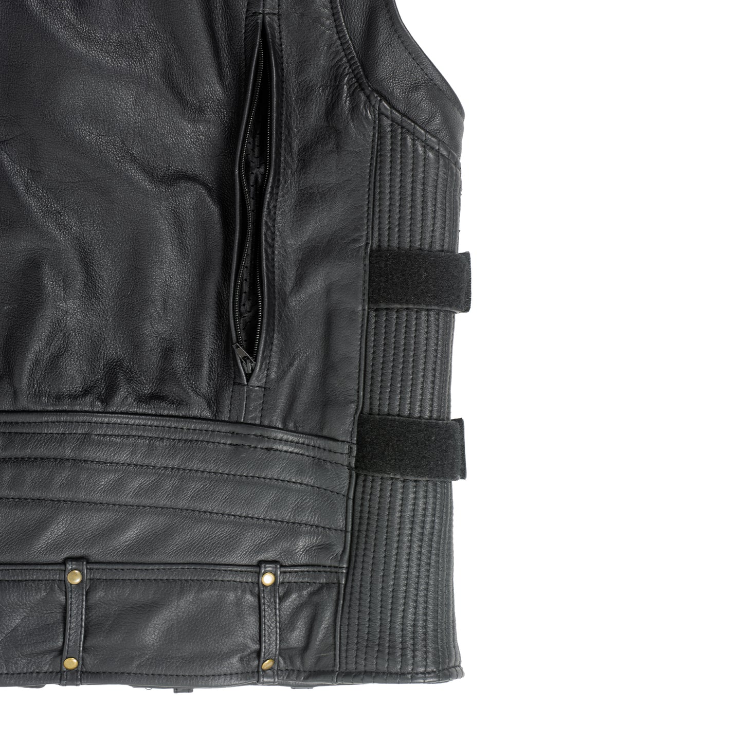 Motorcycle Vest with Adjustable Side Straps