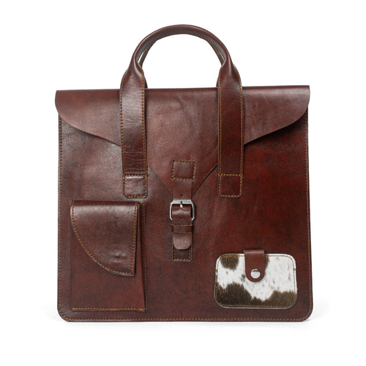 Heritage Luxe Maroon Leather Sleeve