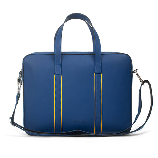 BlueStride Premium Leather Laptop Bag