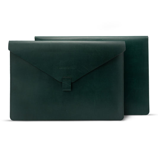 Verdant Vault Leather Sleeve